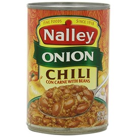 Nalley, Canned Chili, 15oz Can (Pack of 6) (Choose Flavors Below) (Onion Chili Con Carne With Beans)