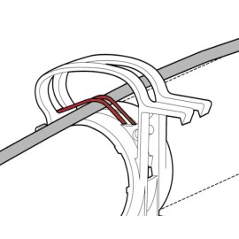 German Lighting Products Truss Snap Clip Cable Management 2"/48-51mm Silver/Gray