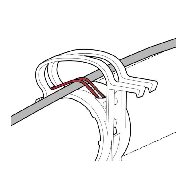 German Lighting Products Truss Snap Clip Cable Management 2"/48-51mm Silver/Gray