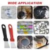 GEEHUA Stainless Steel Scraper Set, 4Pcs Black Red Kitchen Scrapers