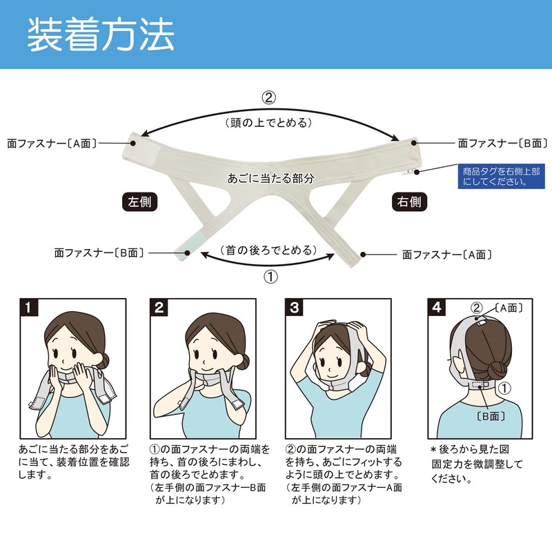 Taketora [One-touch Chin Band] Sofra Chin Bandage III, Gray, M