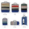 Eono Compression Packing Cubes, Luggage Organiser Set, Extensible Suitcase Organiser,