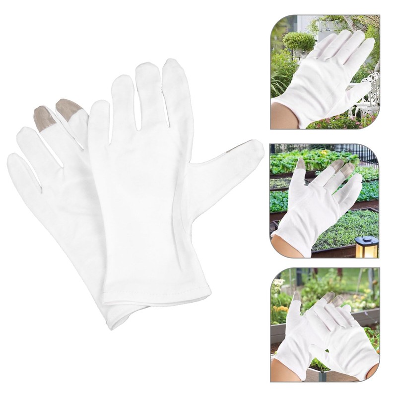 Healvian Garden Gloves Touch Screen Cotton Gloves Thin for Sleeping