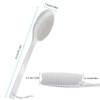 Mczxon Body Dry Brushing Back Scrubber With Curved Plastic Long