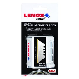 LENOX 20351-GOLD50D Utility Knife Blade Replacement Blades (50 Pieces)