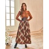 Women Long Plaid Skirt High Waist A Line Maxi Tartan