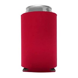 Can Cooler Sleeves Blank Poly Foam - Collapsible DIY Customizable for Parties Weddings Bulk (100, Red)