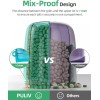 PULIV 대형 알약 병 정리함 6가지 다양한 비타민을 담을 수