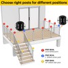 Muzata 30°-drilled Stair Post 42"x2"x2"(Post Body 39") Adjustable Top Cable