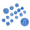 15pcs Complete Polyhedral Dice Set Acrylic D3 to D100 Spherical