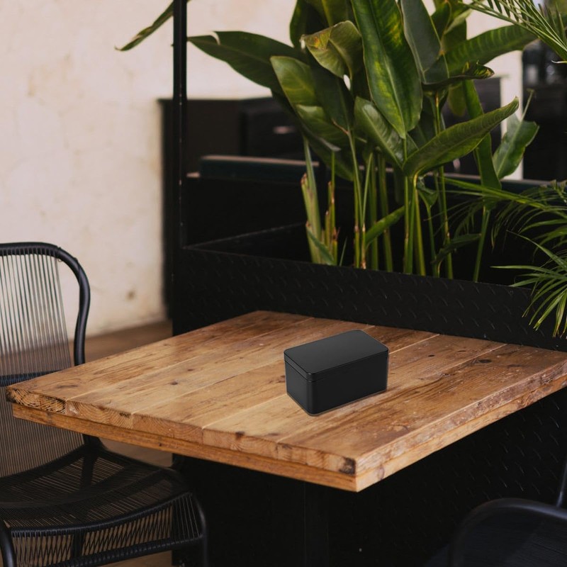 DOITOOL Metal Tin Box with Lids, Rectangular Tinplate Box, Small