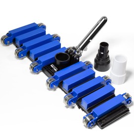 Aquatix Pro Pool Vacuum Head, 22" Extra Large Commercial Grade, 10 Weighted Plates, 2 x Hose Adapter, Aluminium Handle, Stainless Steel Balls, Flex Swivel Swimming Pool Head with Bottom Brush