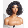 LUVME HAIR Glueless Deep Wave Bob Headband Wig 10Inch