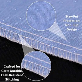 Retrona® Washable Underpads 34" x 36" Pack of 4 Heavy Absorbency Reusable Bedwetting Incontinence Pads for Adults, Kids, & Pets - Waterproof Protective Pad for Bed, Couch, Sofa, Floor (4 Pack - 34x36)