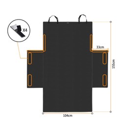 FINEVERNEK Kofferraumschutz Hund mit Seitenschutz, Autoschondecke für Hunde mit Den Rücksitz, Universale Hundedecke mit Aufbewahrungstasche Wasserabweisend & Pflegeleicht & Kratzfest, Schwarz