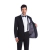 Geoffrey Beene Men's Black Tuxedo Jacket, Two-Button Closure, Notch Lapel,