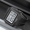 Digital Sports Watch Dual Time Display Night Light Adjustable TPR