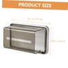 Ipetboom Wall Mounted Tissue Dispenser Transparent Magnetic Tissue Box for