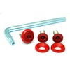 Pintorx Sara License Plate Bolt Stainless Steel (Red) 3 Piece