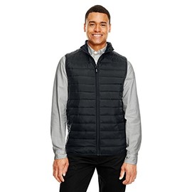 Ash City - Core 365 Men's Prevail Packable Puffer Vest 4XL BLACK
