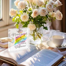 Coworker Gifts, Puzzle Piece Acrylic Plaque Gifts for Women, Farewell Leaving Gifts, Appreciation Social Worker Gifts, Going Away Gifts for Coworkers, New Job Office Gifts Desk Decor