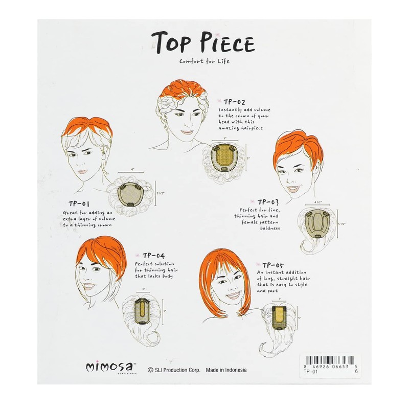 It's a Wig Mimosa Closure Top Piece Hair Topper TP-03