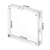 Vowcarol Acrylic 5x5 Picture Frame, Clear Two Sided Display, Free