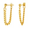 ChainsPro Chain Earrings, Men's, Silver, Ball Earrings, Women's, Round Ball,