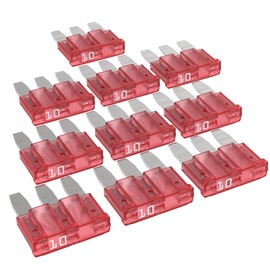 AUPROTEC Micro 3 Car Fuses Blade Fuses MikrOTO III 5A - 15A Selection: 10A Amp Red Pack of 10