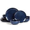 Vicrays 12-Piece Ceramic Dinnerware Set, Dinner Plates, Salad Plates &