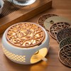 Ceramic Teapot Warmer Hollowed Pad Concave Bottom Practical Multifunction Teapot