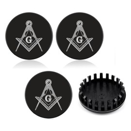 Masonic Design 3.25" Wheel Center Hub Caps for GMC Sierra Yukon Chevy Silverado Tahoe Design Center Set of 4