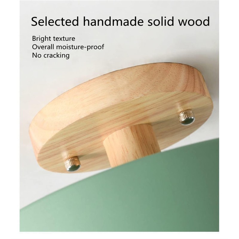 GHiycotdl Led Ceiling Light,3 Color Temperature 3000/4000/6000K,Modern Wood Flush Mount