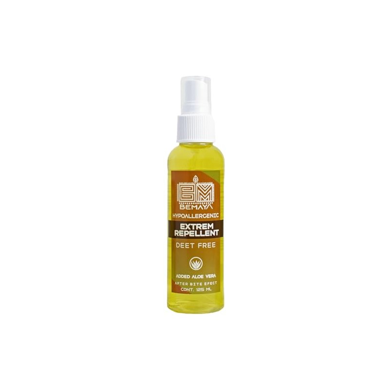 Bemaya Repelente Natural Extrem | Biodegradable | Con Citronela, Clavo
