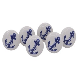 THDC Nautical Drawer Pulls, Drawer Knob, Cabinet Knob, Kitchen Cabinet Pull, Door Knob, Door Pulls (Set Of 6) (Anchor With Rope)