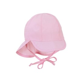 Sterntaler Unisex Children's Peaked Cap with Neck Protection, with Ties and Ear Flaps, pink