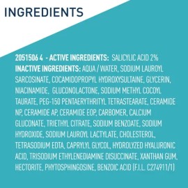 CeraVe Limpiador Facial en Gel Antiacné 237 ml  Control de Oleosidad y Puntos Negros, Limpieza Profunda sin Resequedad, con Ceramidas y Ácido...      