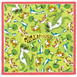 Skater HKC30-A Handkerchief, 11.8 x 11.8 inches (30 x 30 cm), Hand Towel, Mini Towel, 100% Cotton, Gigantosaurus