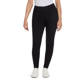 Nine West Women's High Rise Perfect Skinny Jean, Black, 4 Regular