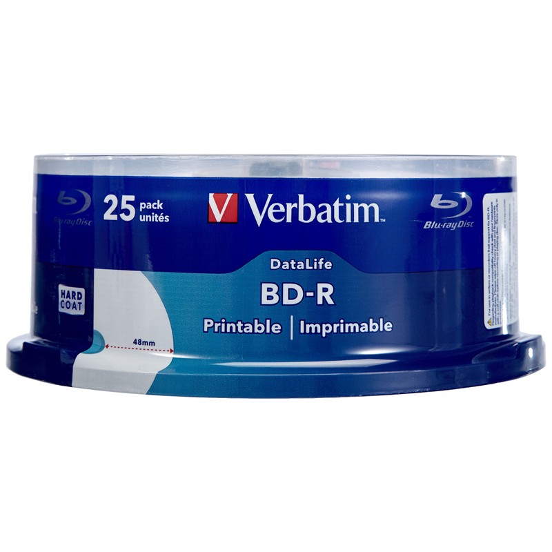 Verbatim 43811 – BD-R 'Datalife 25 GB 6x Pack of
