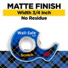 Scotch Wall-Safe Tape, 1 Dispenser Roll, Removable Wall Safe Tape,