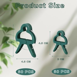 50 Large + 50 Small Clips for Plants, Plant Tomato Clips, Plant Clips for Tomatoes, Plant Holder for Trellis Tomatoes, Plant Clips for Tomatoes