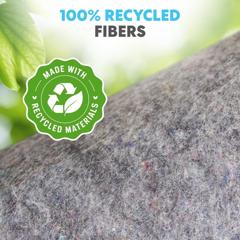 Padded XL Moving Blanket Pads, 12 Pack, Heavy Duty, Eco-Friendly