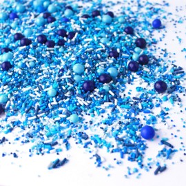 Blue Ombre Sprinkles Mix | Gluten_Free | Boy Sprinkles | Baby Shower | Gender Reveal |Birthday | Hannukah Sprinkles, 2OZ (sample size)