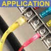 haisstronica 100pcs #10 Blue Marine Grade Heat Shrink Ring Connectors,16-14