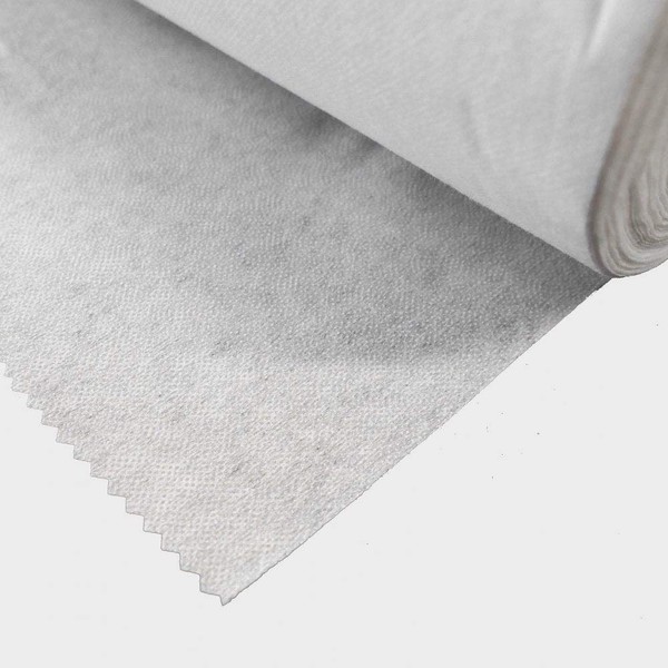 The Bead Shop Soft Grip Medium White Fusible Ironing Fleece 2 Metres x 90cm Wide (Non-Woven Fabric)