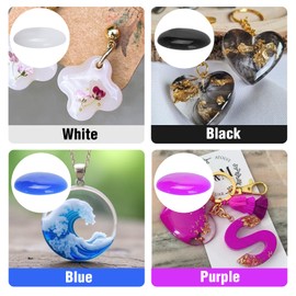 JDiction UV Resin Black, 100g Colored UV Resin Odorless and Hard UV Resin Kit for Jewelry Making, Colored Resin Casting and Coating, Crafts and Decoration