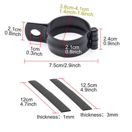 2PCS Universal Motorcycle Spotlight Mounting Brackets, Front Headlights Mounting Bracket Clamps for Car Truck SUV ATV Off Road Vehicle Driving Lamps, 38mm-41mm Adjustable.