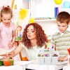 Classroom Caddy Storage Basket with Handle, 6 Pack Plastic Arts