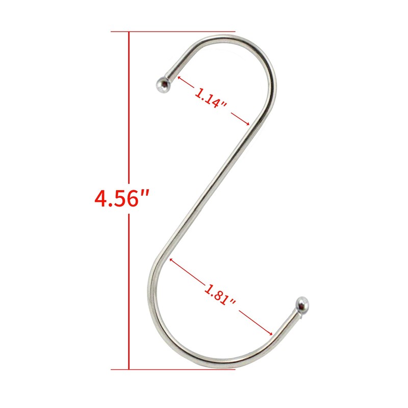 S Hooks 10 Pack 4.5 Inch S Hanging Hooks Metal